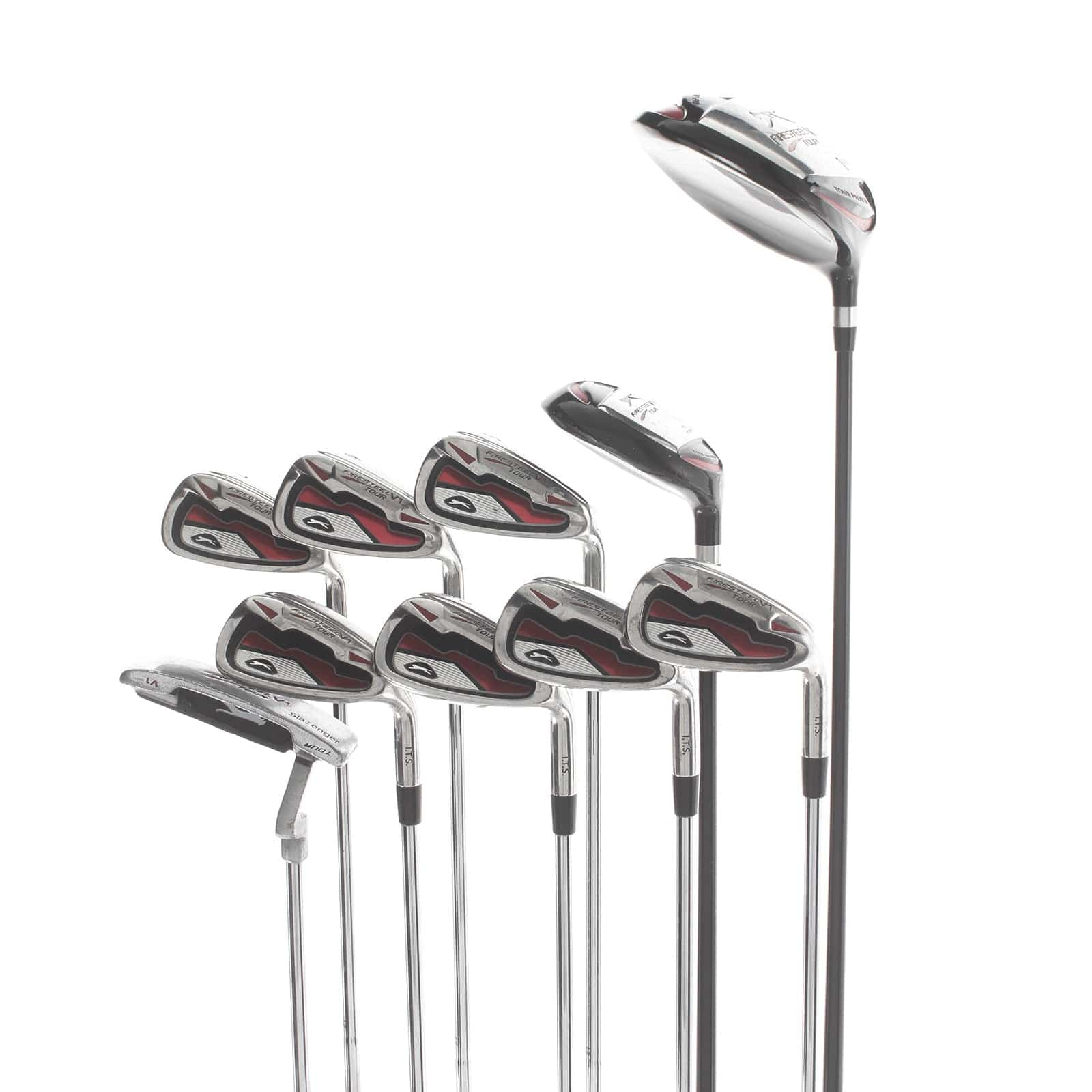 Slazenger FireSteel Clubs Set Steel Mens Right Hand Regular - Graphite/Steel - Image 2