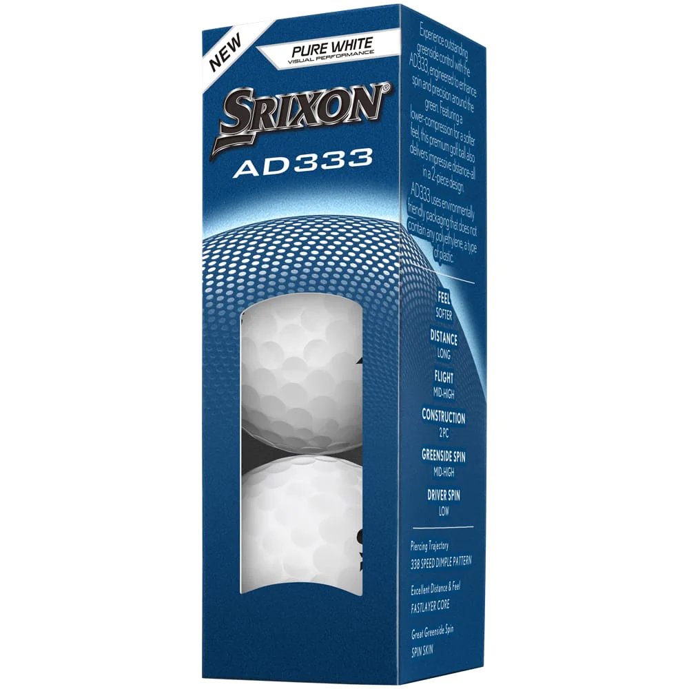Srixon AD333 Golf Balls - White - 12 Pack - Image 6