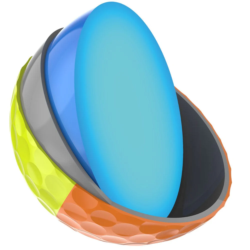 Srixon Q-Star Tour 6 Divide Golf Balls - Yellow/Orange - 12 Pack - Image 6