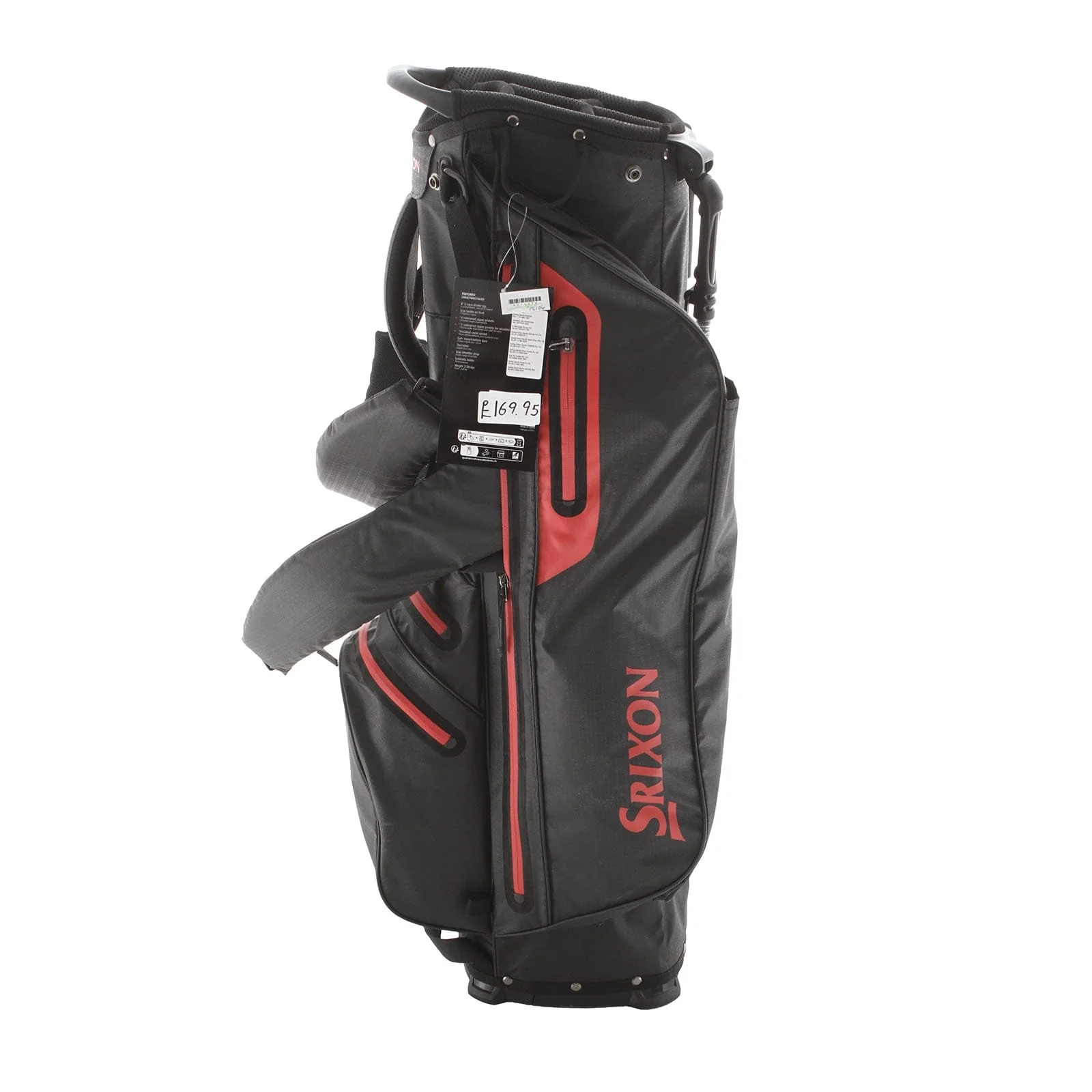 Srixon Weatherproof Stand Bag - Black/Red - Image 2