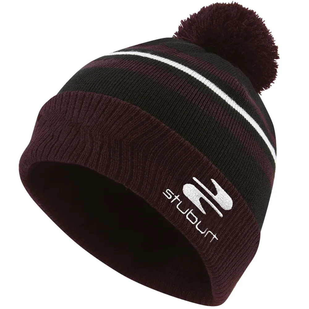 Stuburt Noble Bobble Golf Bobble Beanie - Cherry Red