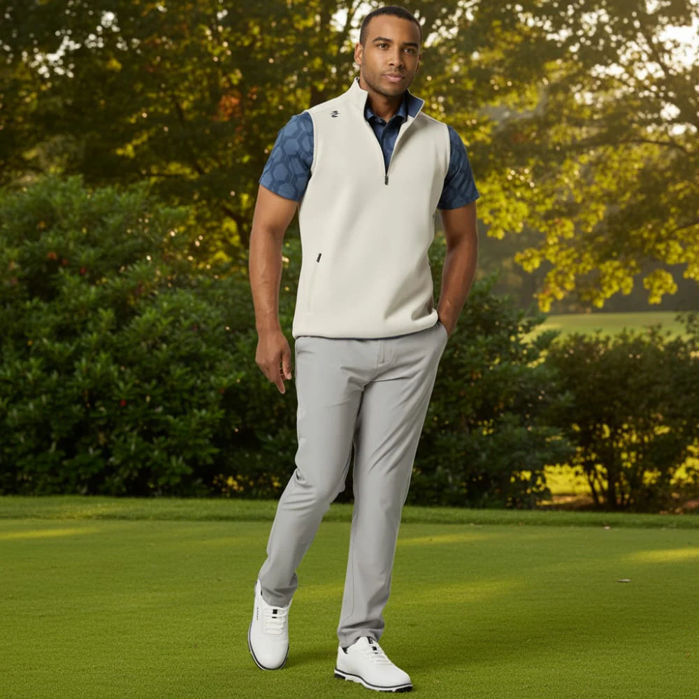 Stuburt Sigma 1/4 Zip Gilet - Chalk - Image 3