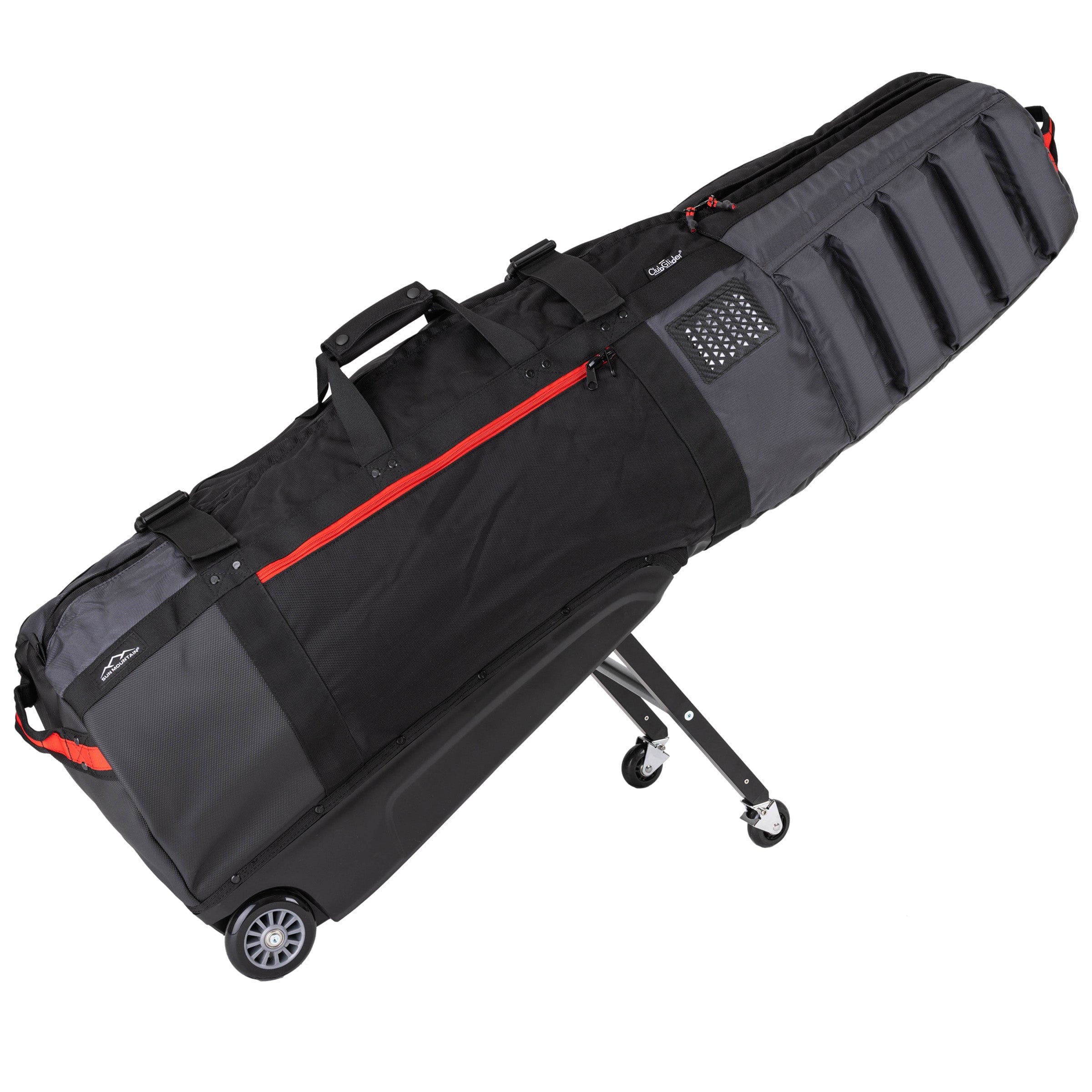 Sun Mountain Clubglider Meridian Travel Cover - Black/Steel/Red