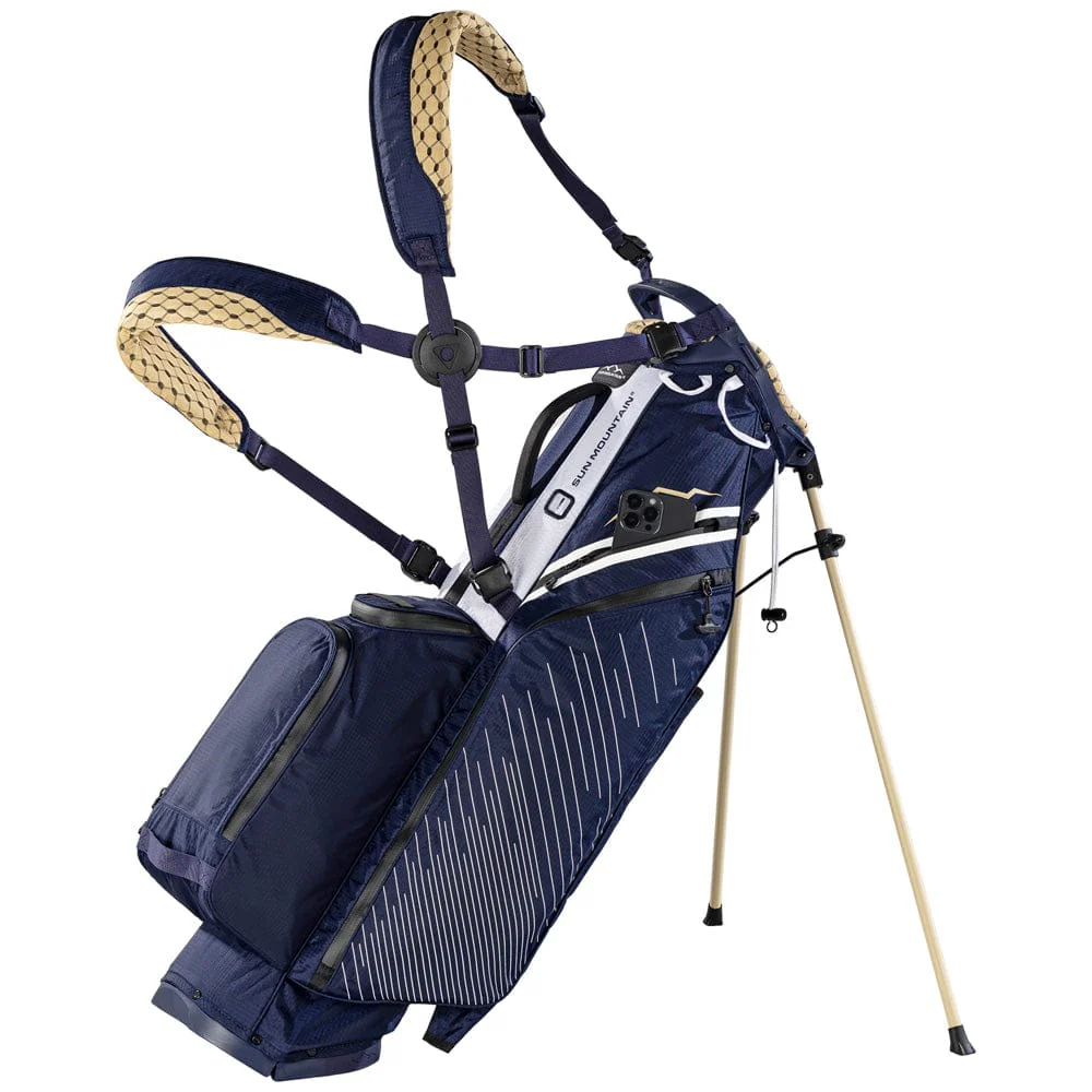 Sun Mountain Eclipse E2.5 H2NO Waterproof Stand Bag - Navy/Gold/White - Image 4