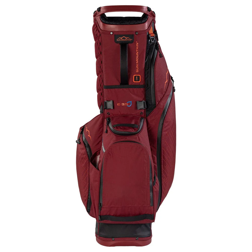 Sun Mountain Eclipse E3.5 H2NO Waterproof Stand Bag - Black/Garne/Inferno - Image 3