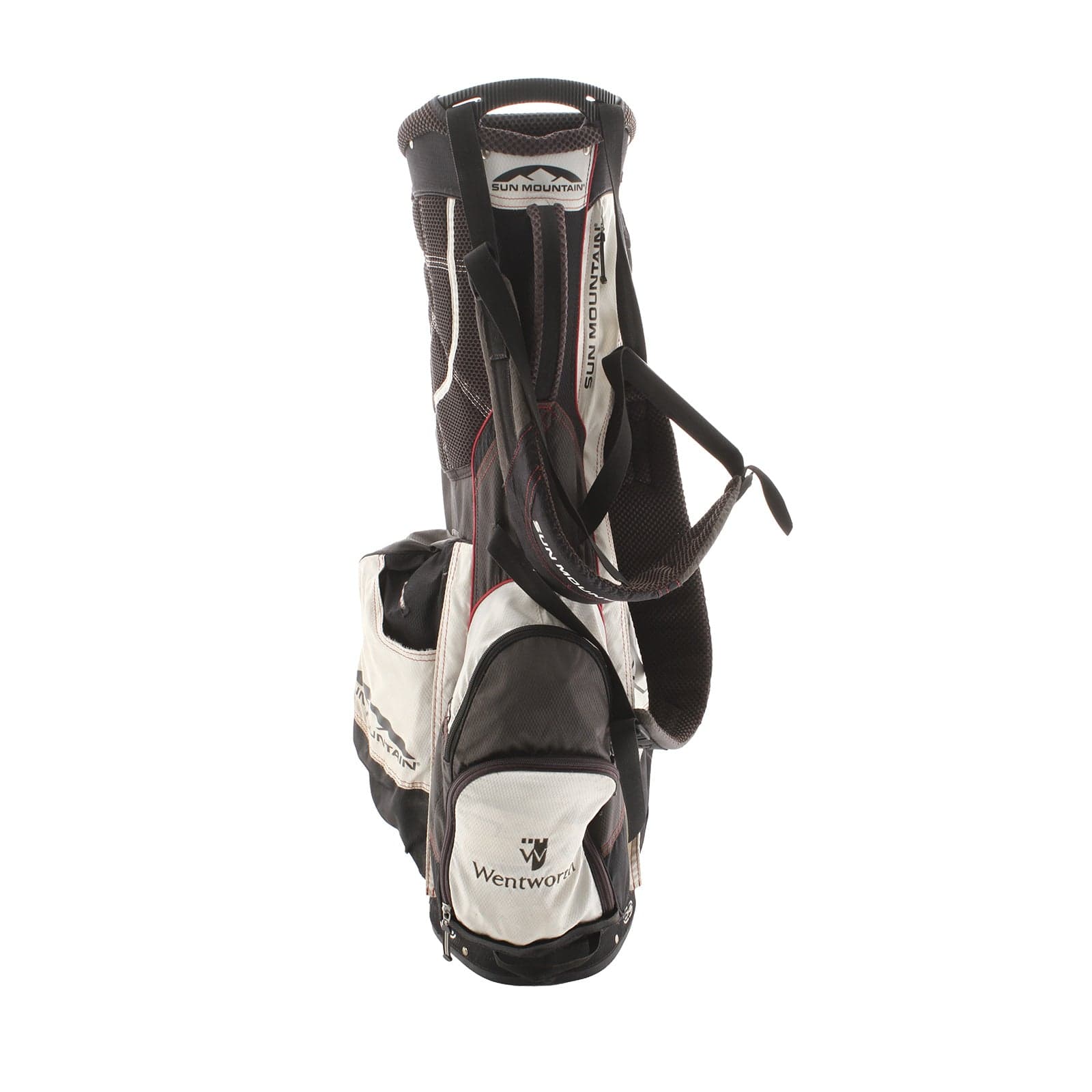Sun Mountain Three 5 Stand Bag - Cream/Black/Red - Image 5