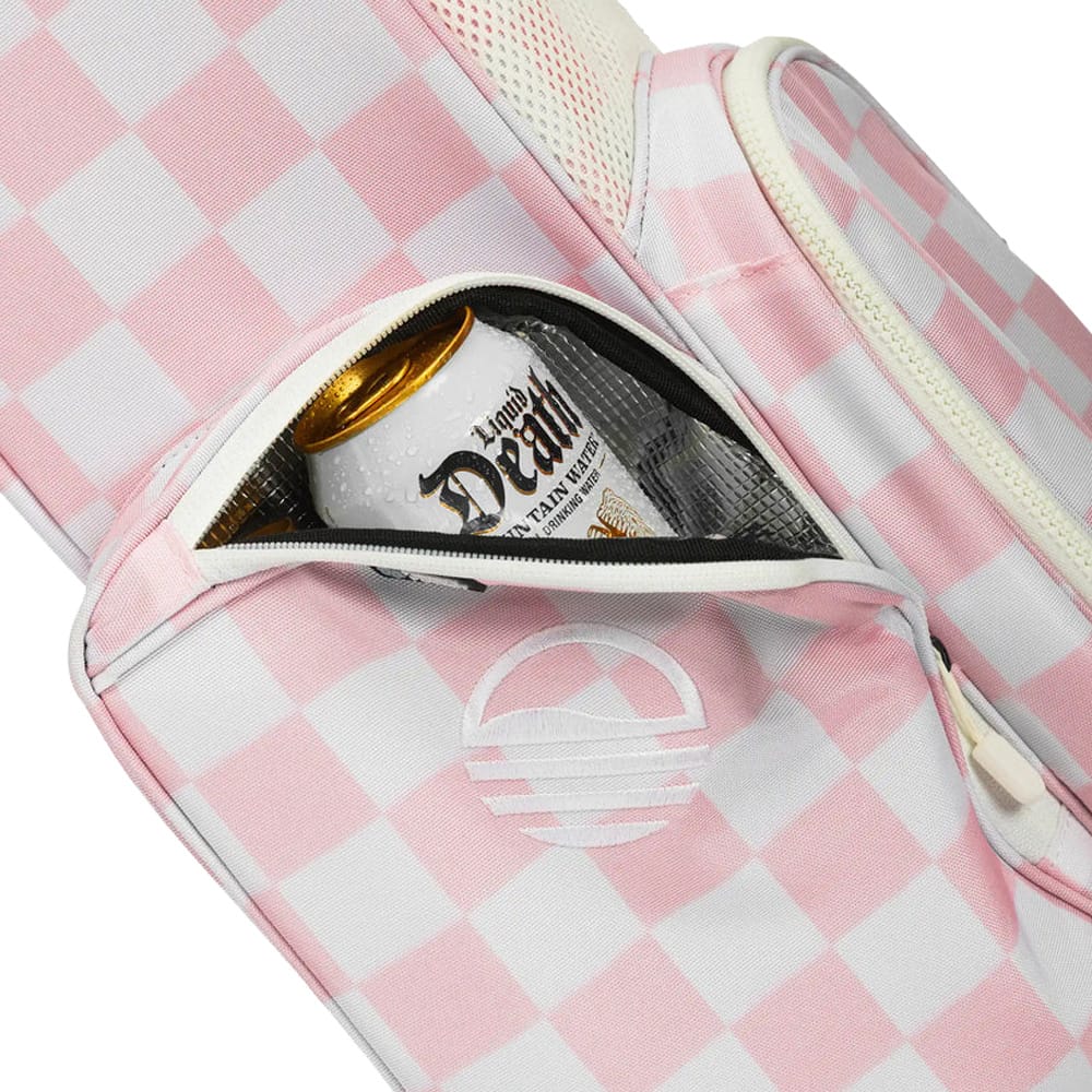 Sunday Golf El Camino Stand Bag - Pink & White Checker - Image 6