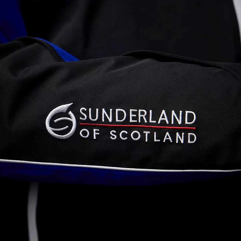 Sunderland Matterhorn Waterproof Golf Jacket - Navy/Aqua/White - Image 5