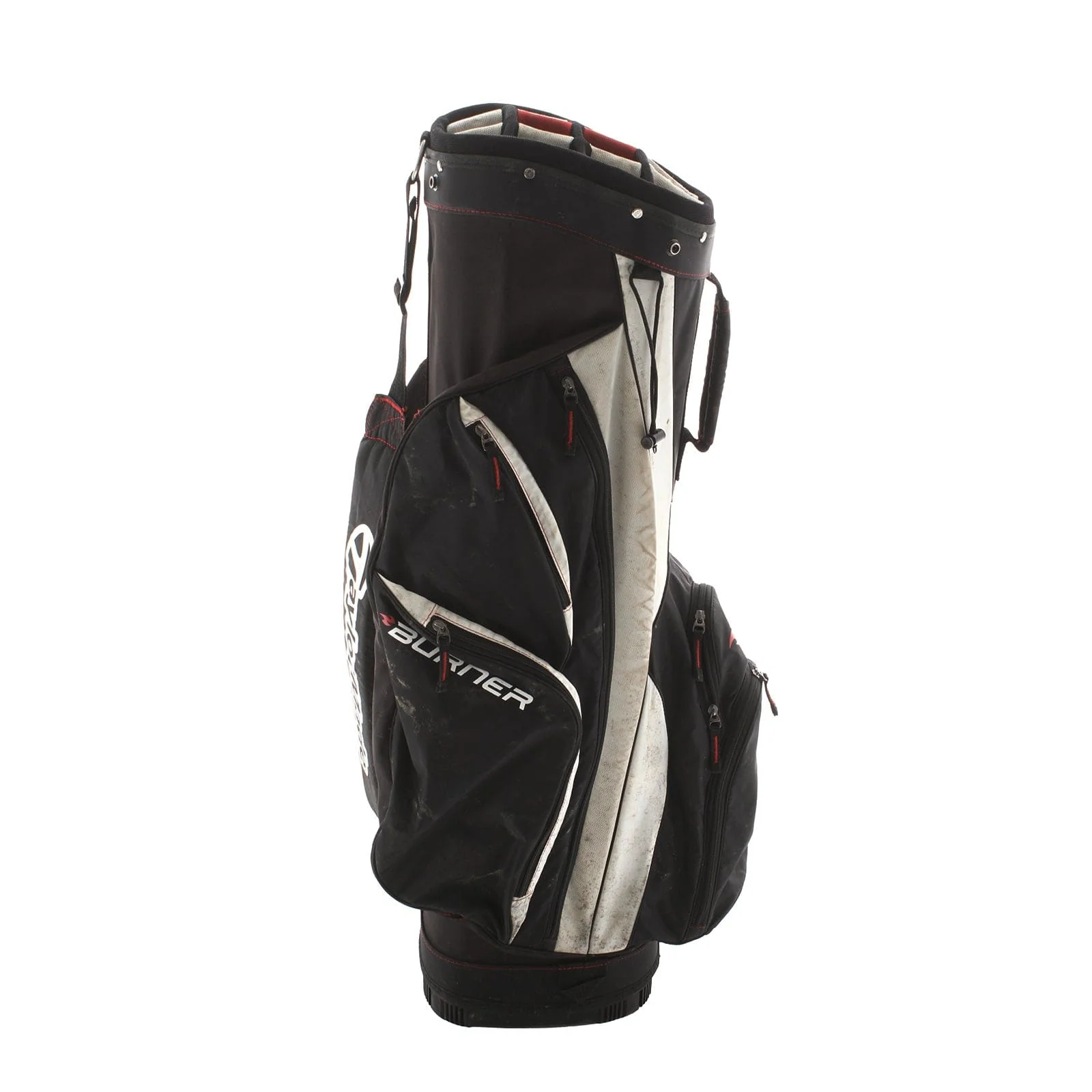 TaylorMade Burner Cart Bag - Black/White/Red - Image 3