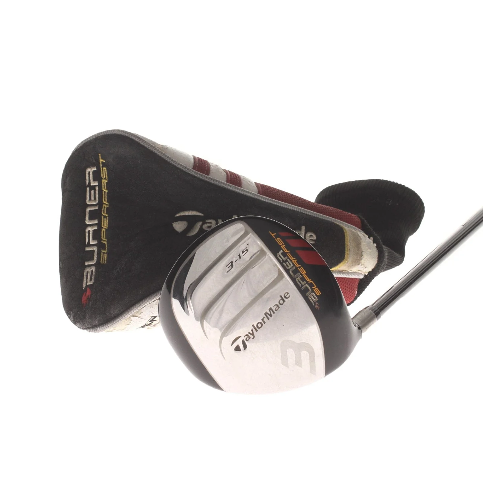 TaylorMade Burner Superfast Graphite Mens Left Hand Fairway 3 Wood 15* Regular - Matrix Ozik Xcon 4.8