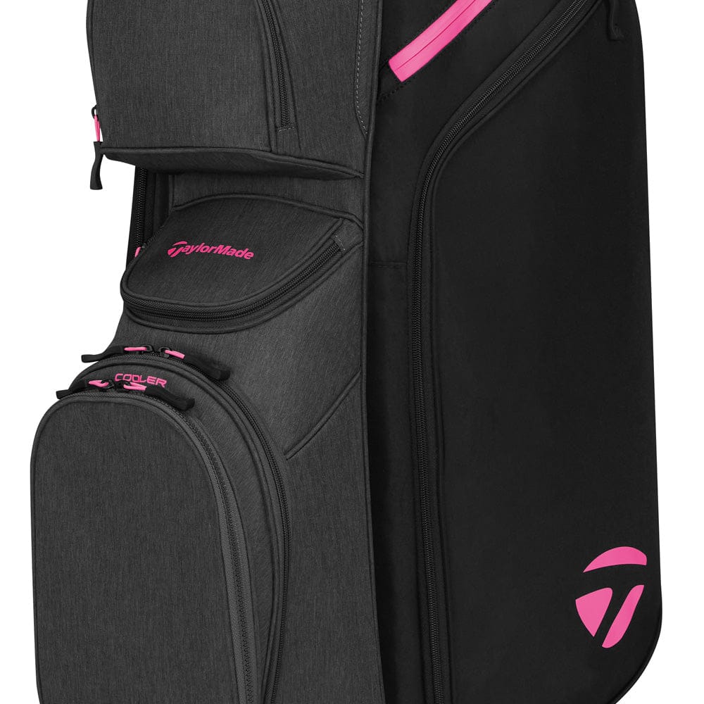 TaylorMade Cart Lite Cart Bag - Black/Grey/Neon Pink - Image 5