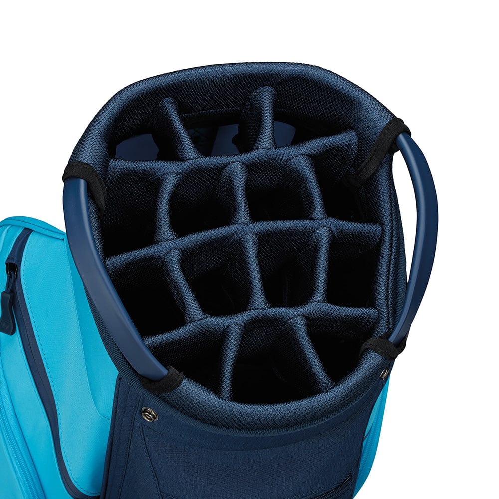 TaylorMade Cart Lite Cart Bag - Navy/Cyan - Image 2