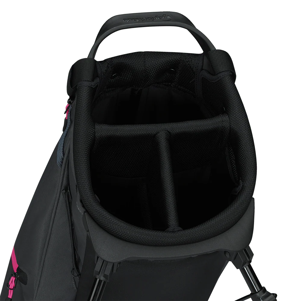 TaylorMade Flextech Carry Stand Bag - Grey/Neon Pink - Image 2