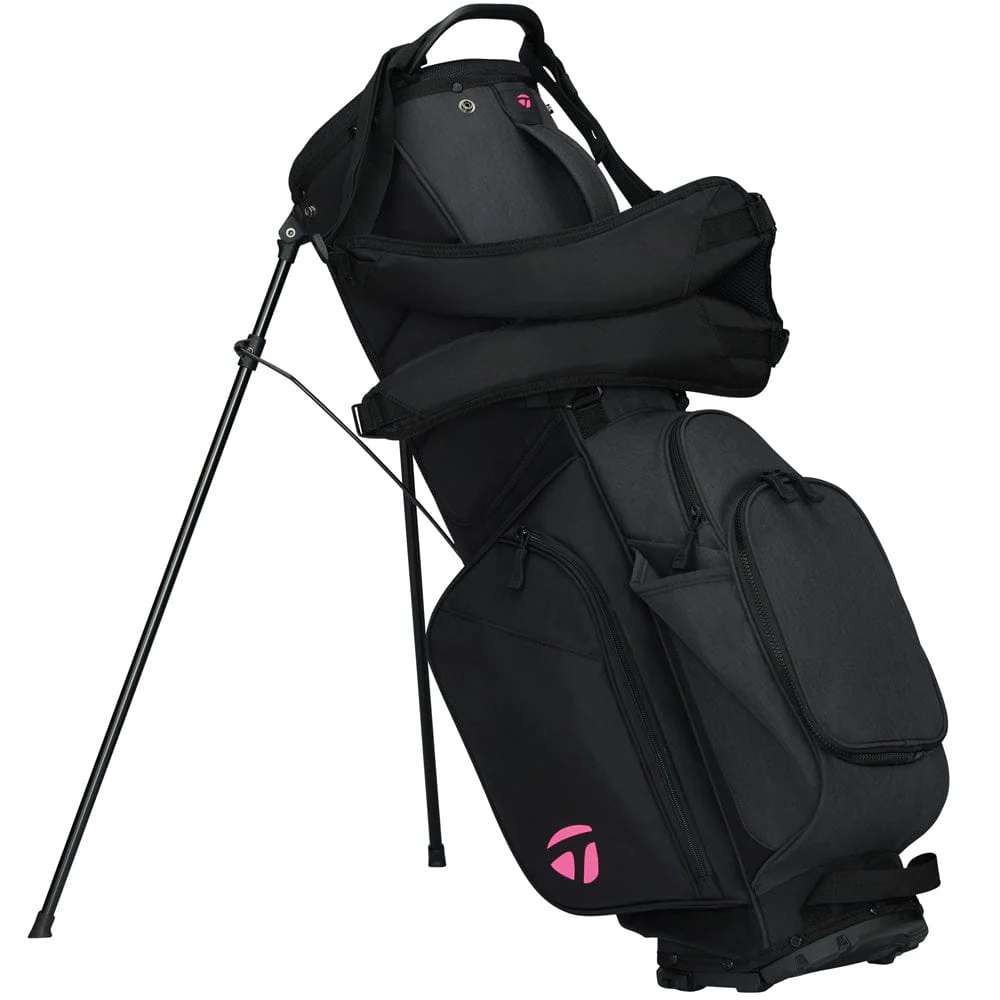 TaylorMade Flextech Stand Bag - Black/Neon Pink - Image 3