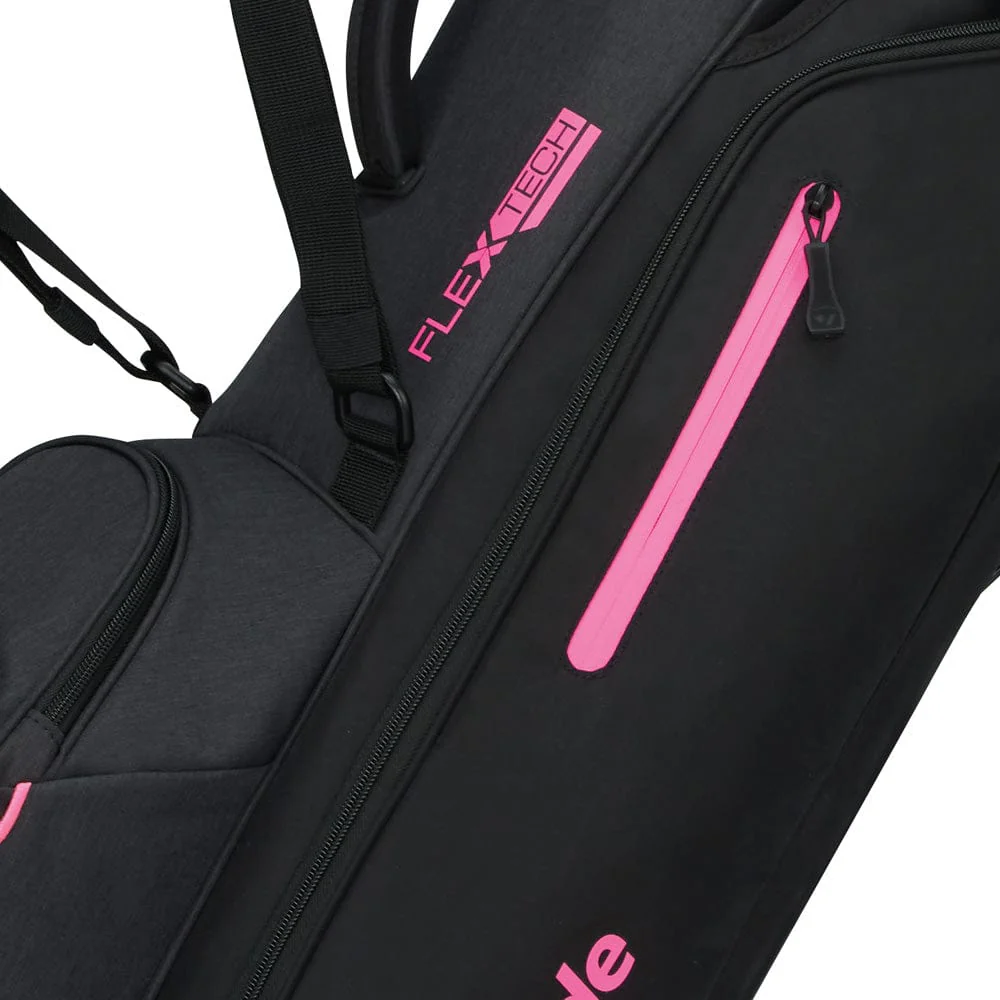 TaylorMade Flextech Stand Bag - Black/Neon Pink - Image 5