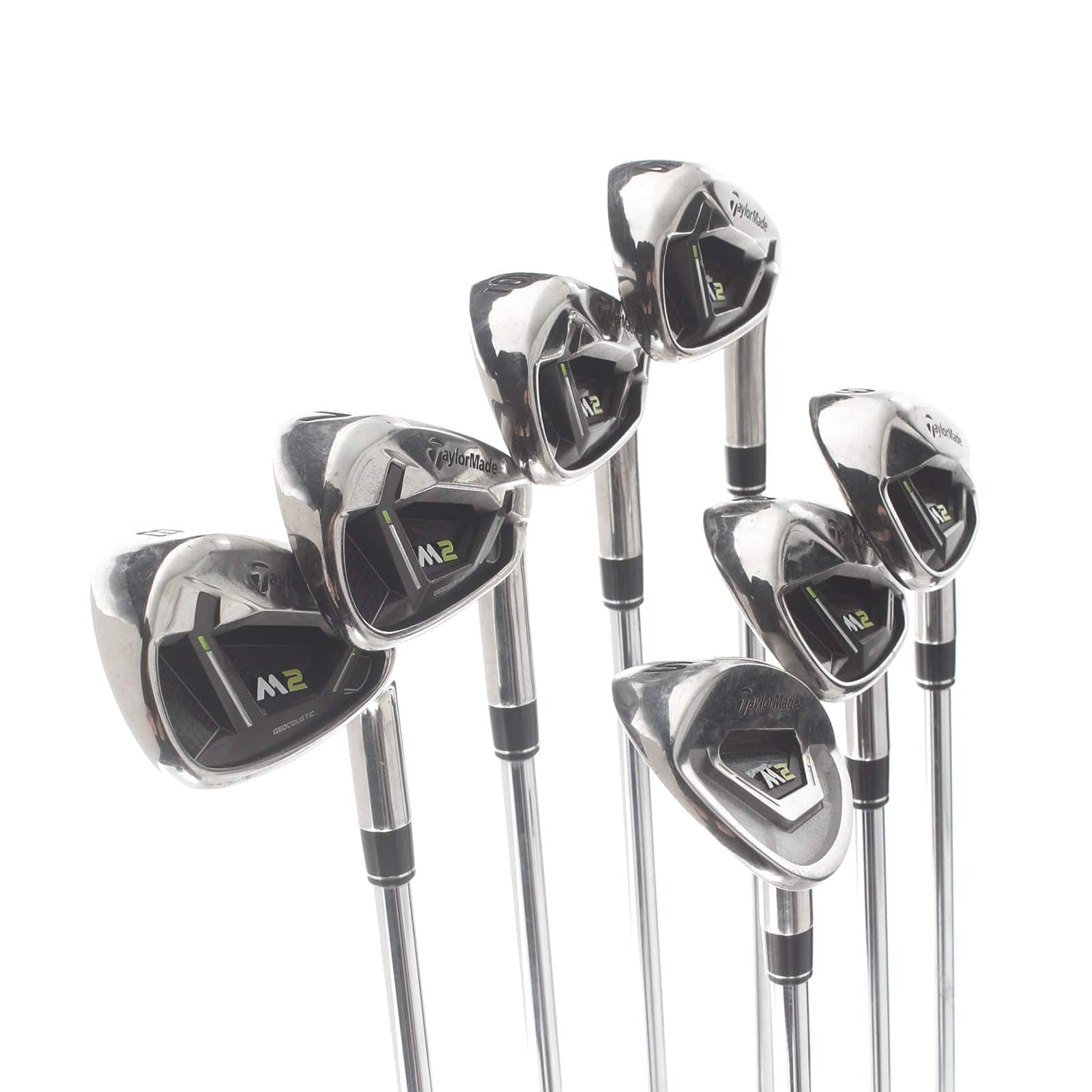 TaylorMade M2 Steel Mens Right Hand Irons 5-SW Regular - REAX 88 - Image 2