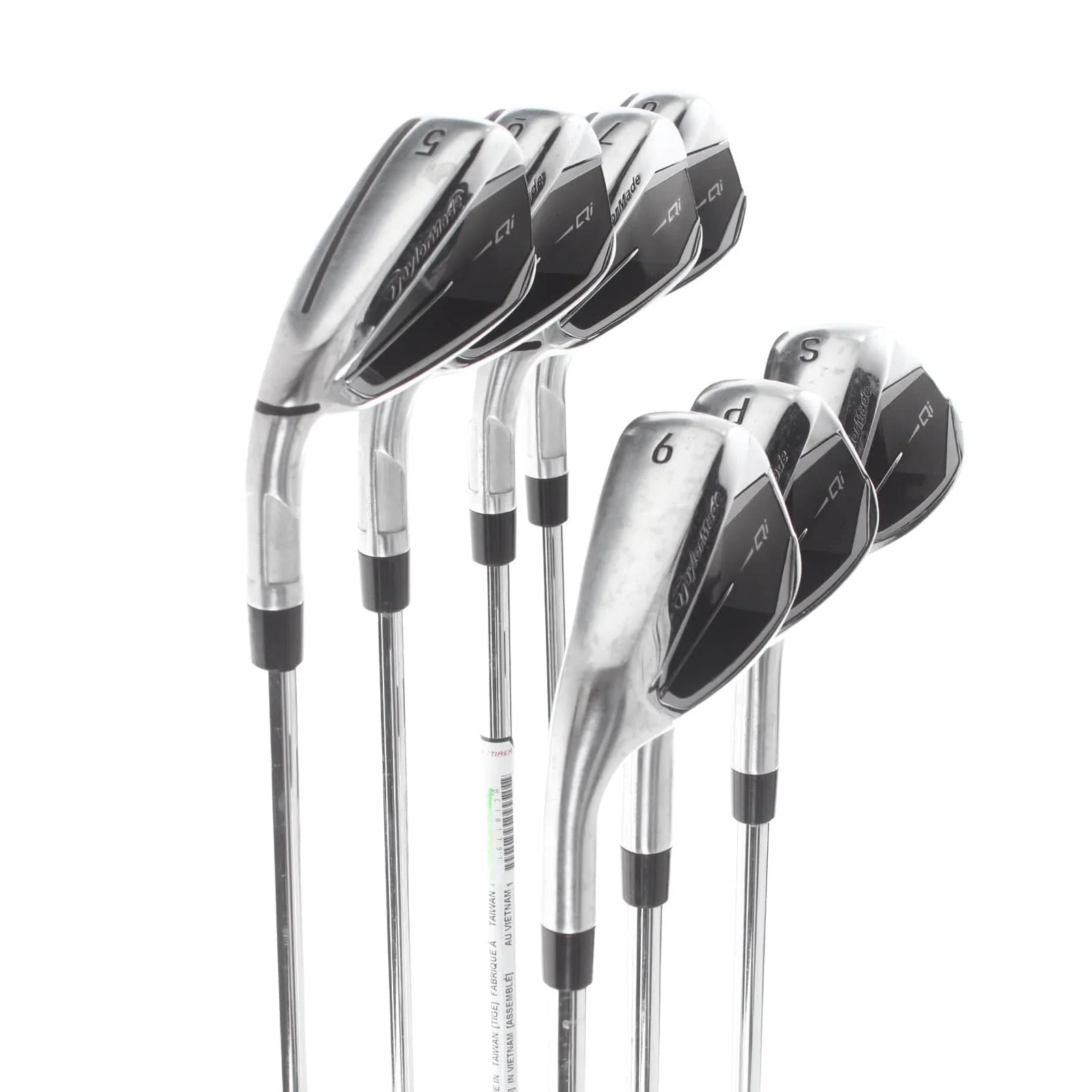 TaylorMade Qi Steel Mens Left Hand Irons 5-SW Regular - KBS Max 85 - Image 2