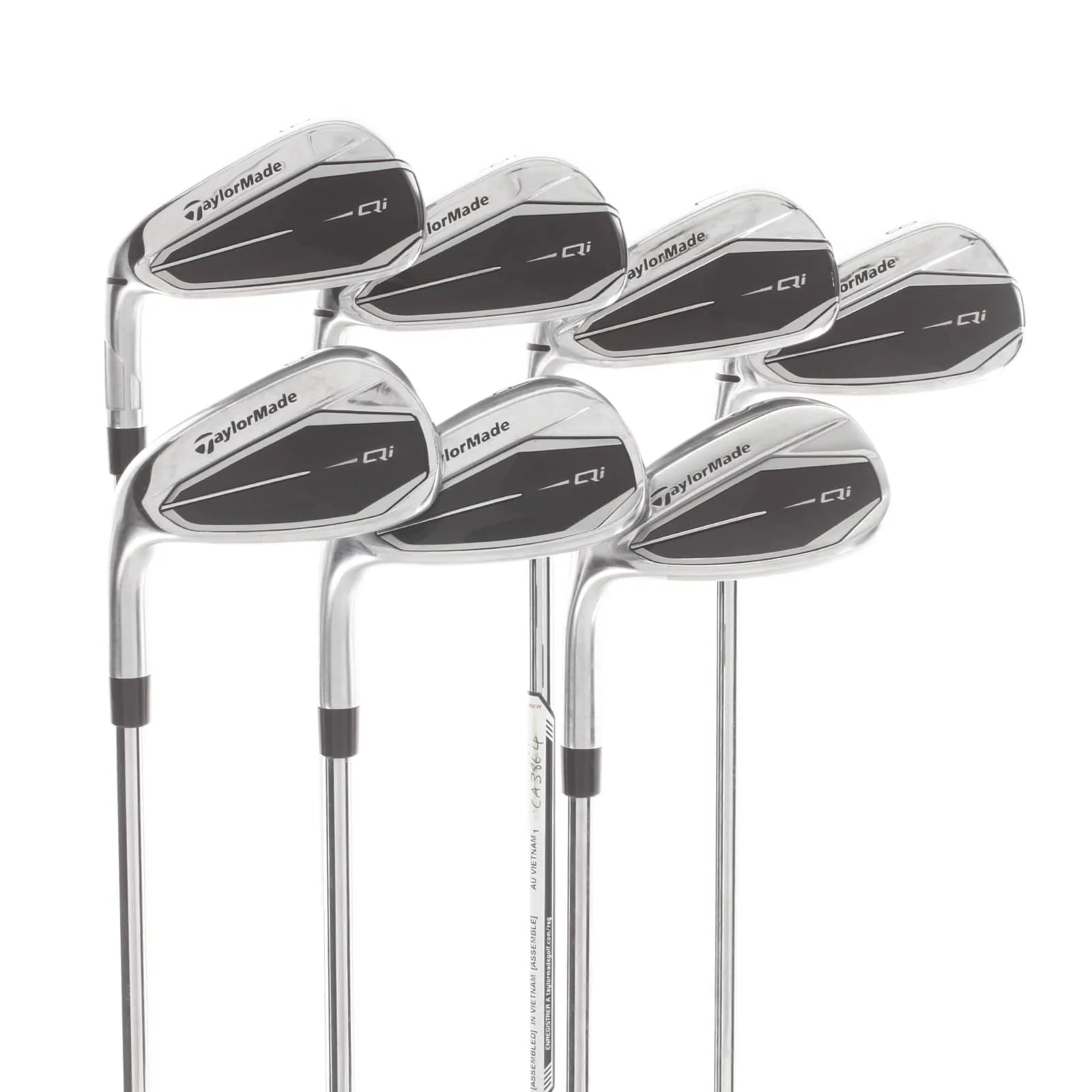 TaylorMade Qi Steel Mens Left Hand Irons 5-SW Regular - KBS Max MT 85