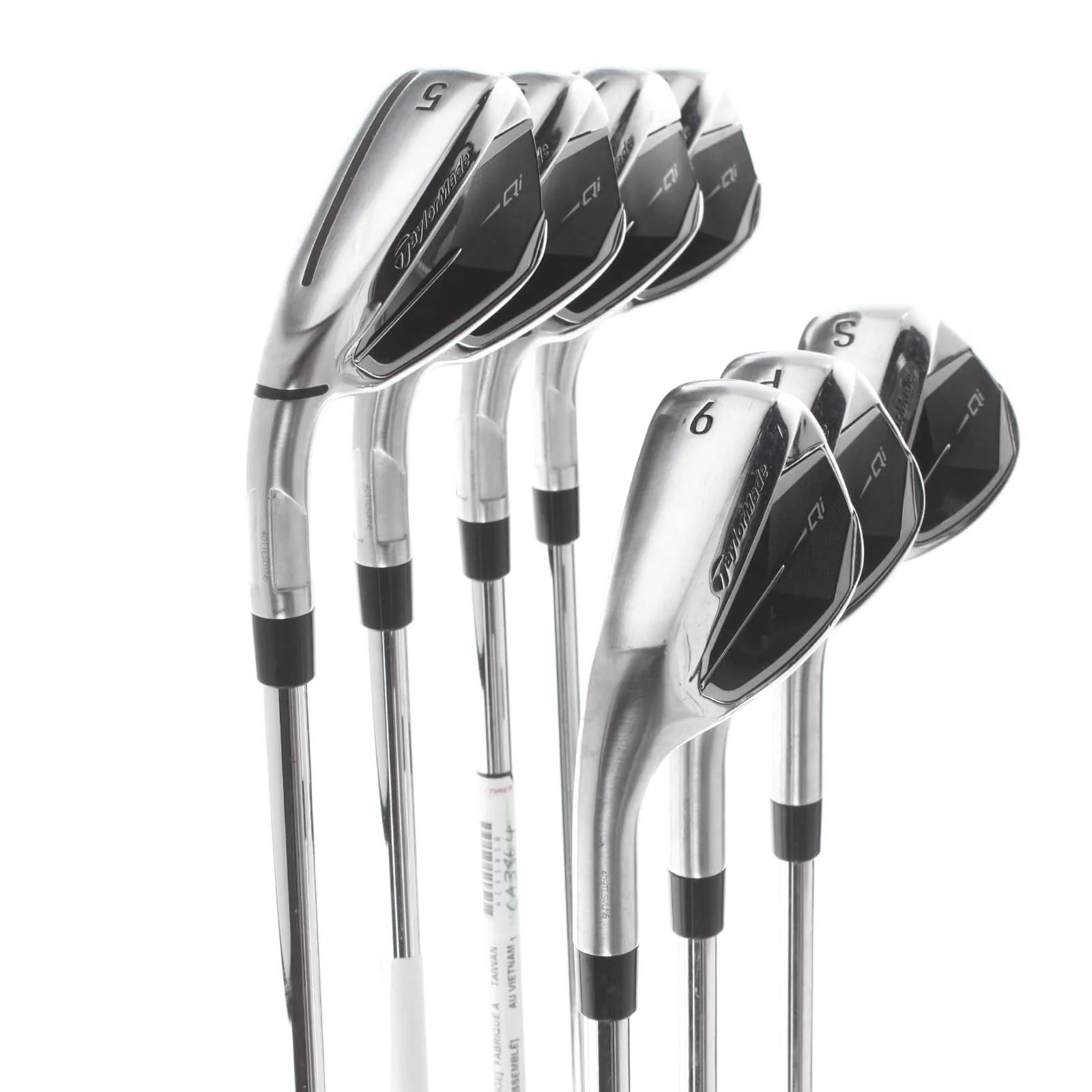 TaylorMade Qi Steel Mens Left Hand Irons 5-SW Regular - KBS Max MT 85 - Image 2