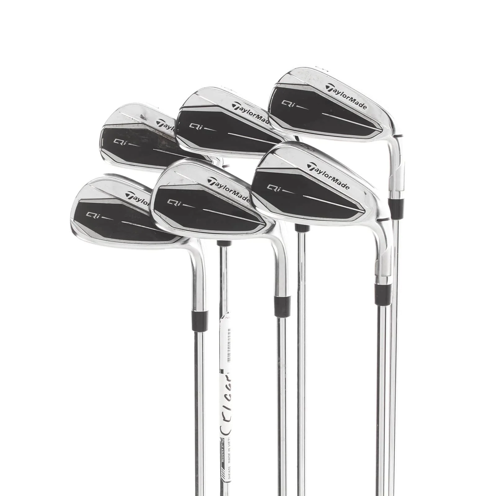 TaylorMade Qi Steel Mens Right Hand Irons 5-PW Stiff - KBS Max MT 85