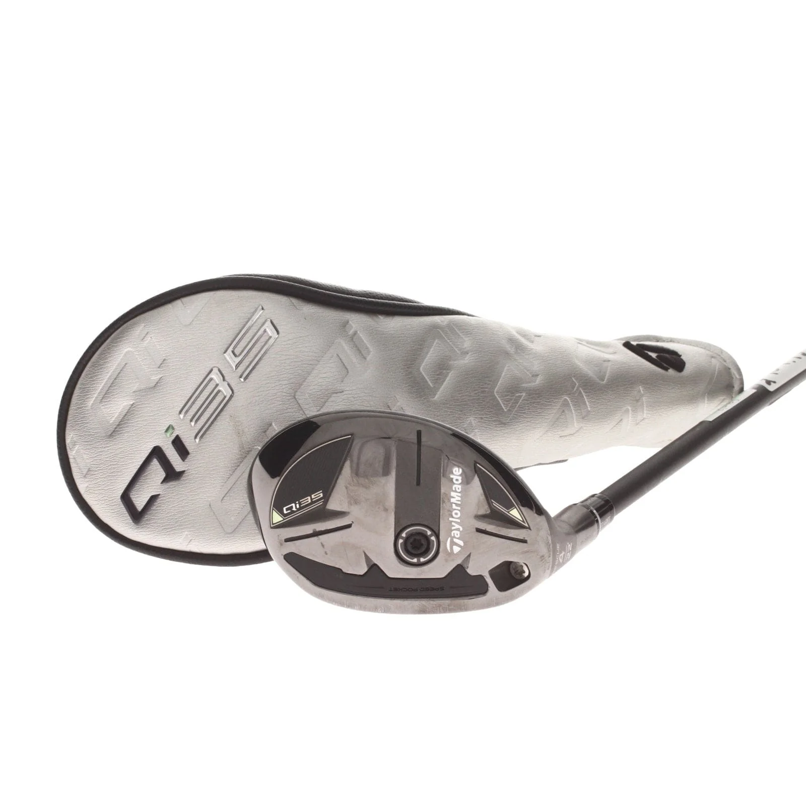 TaylorMade Qi35 Graphite Mens Left Hand 4 Hybrid 22* Regular - Fujikura Ventus Blue 6-R