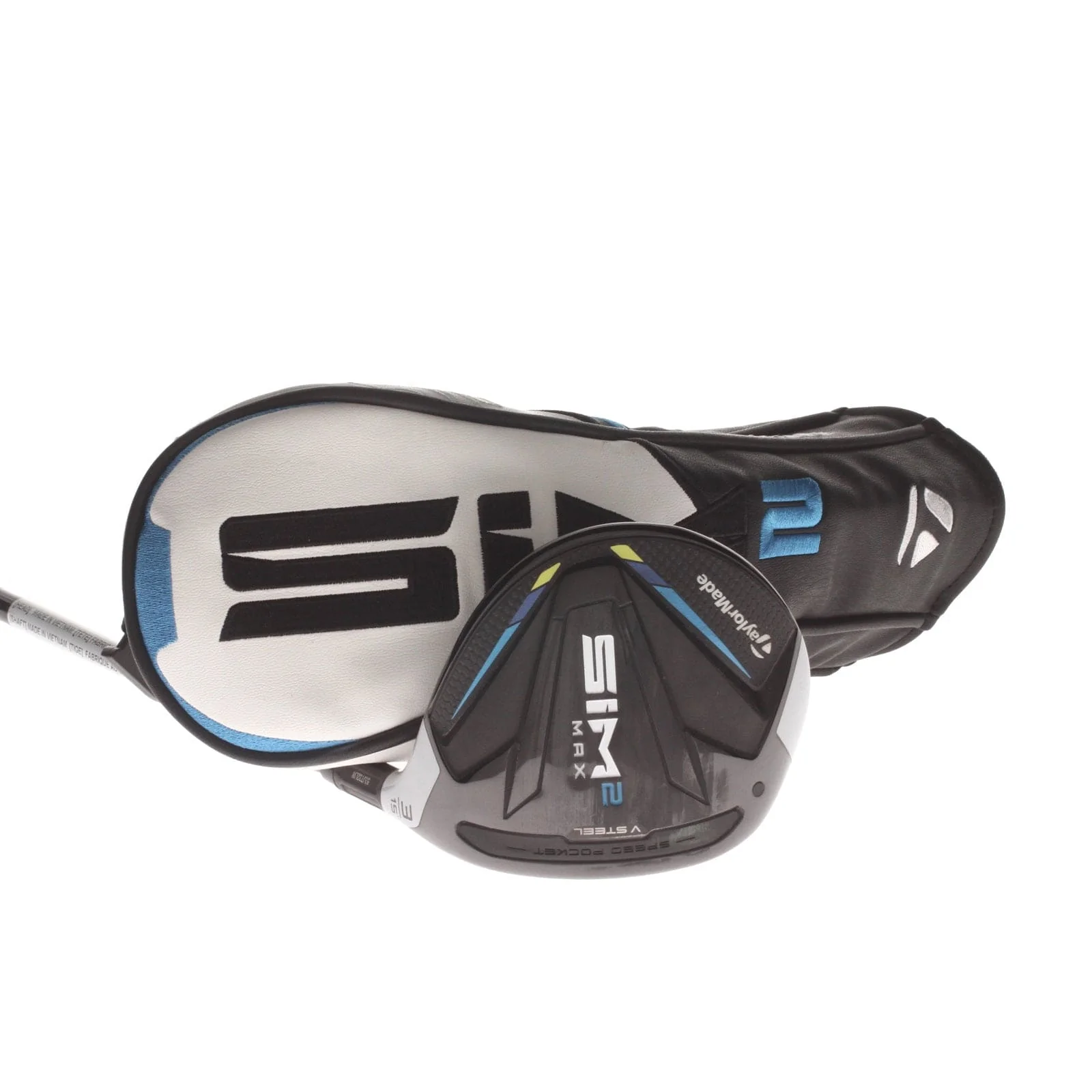 TaylorMade Sim2 Max Graphite Mens Right Hand Fairway 3 Wood 15* Stiff - Ventus 60g