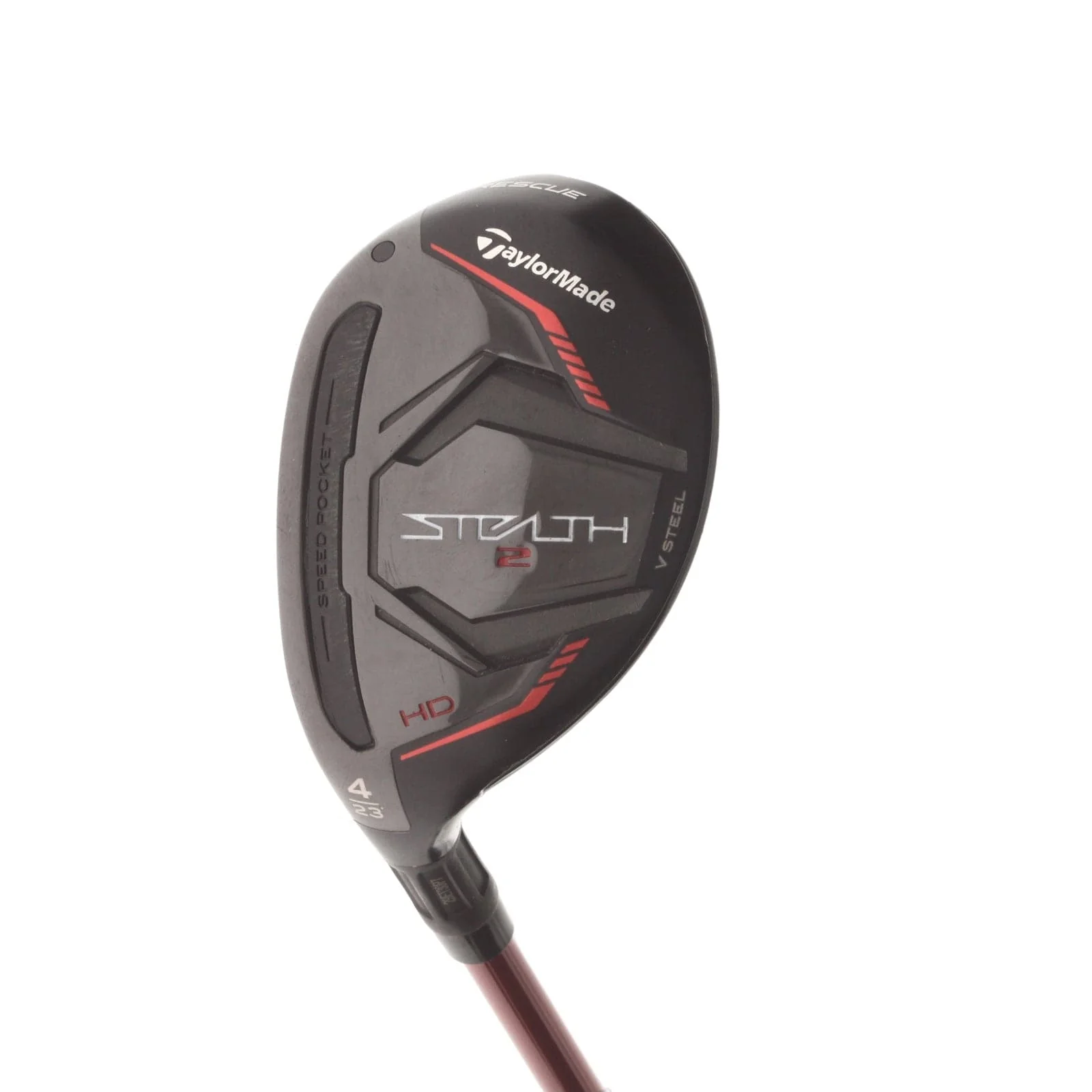 TaylorMade Stealth 2 HD Graphite Mens Left Hand 4 Hybrid 23* Regular - Fujikura Speeder NX 50-R