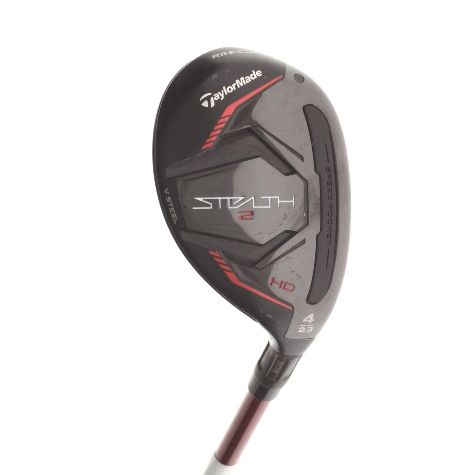 TaylorMade Stealth 2 HD Graphite Mens Right Hand 4 Hybrid 23* Regular - Fujikura Speeder NX 50-R