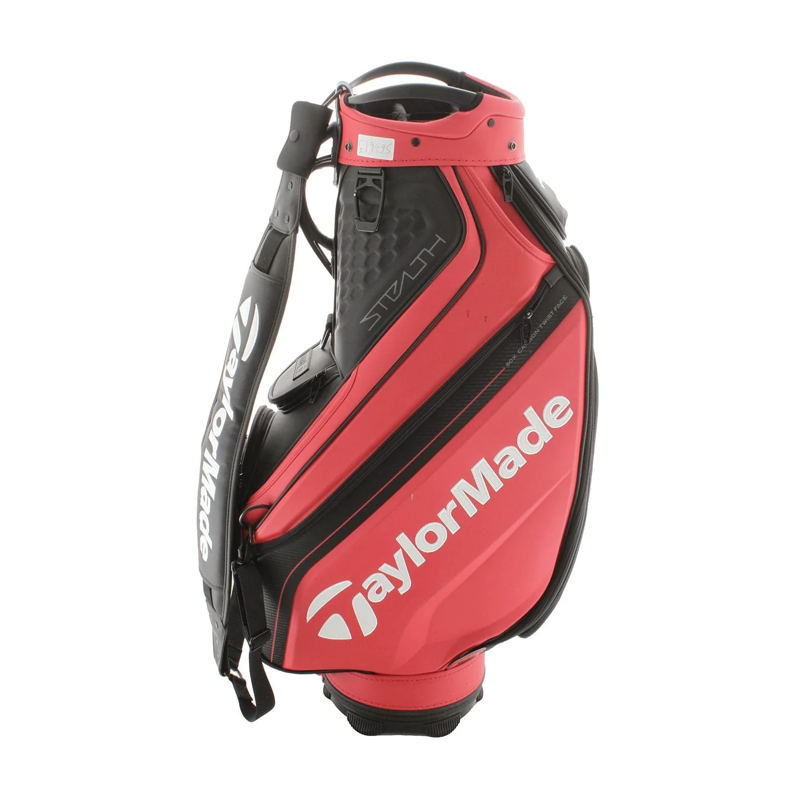 TaylorMade Stealth Cart Bag - Black/Red - Image 3