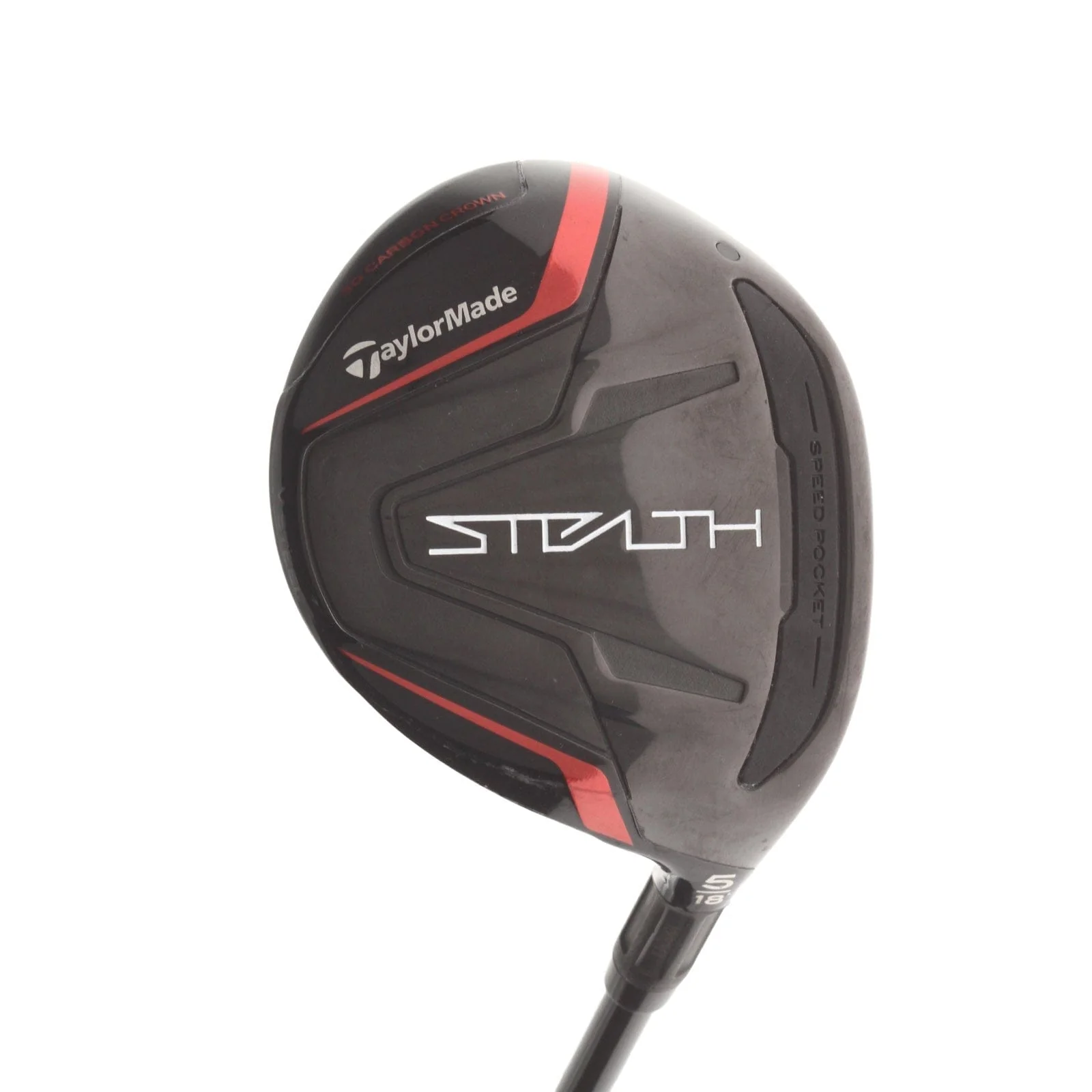 TaylorMade Stealth Graphite Mens Right Hand Fairway 5 Wood -3" 18* Regular - Fujikura Ventus Red FW 5-R