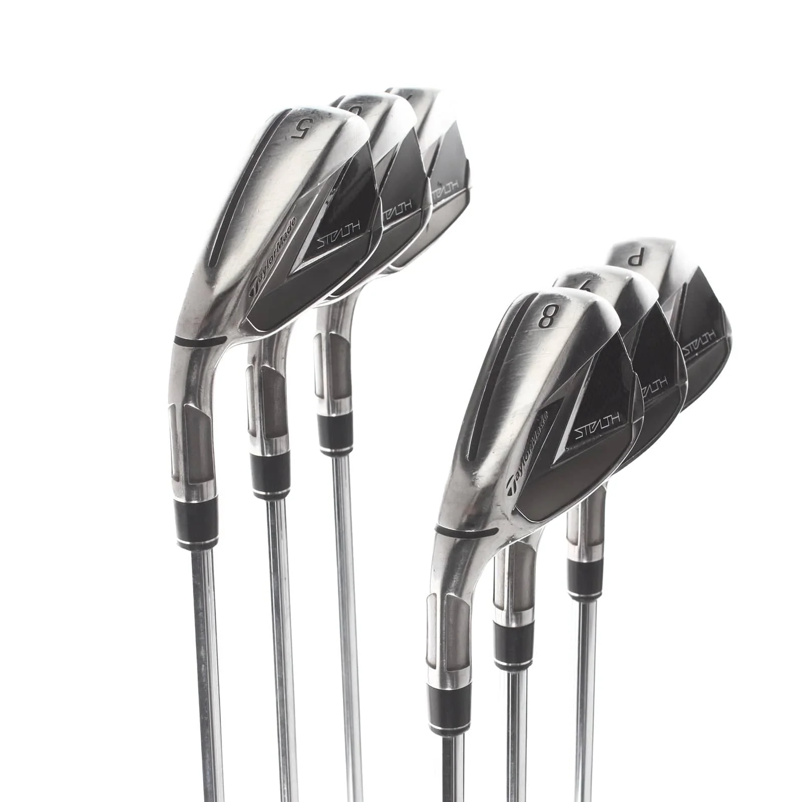 TaylorMade Stealth Steel Mens Left Hand Irons 5-PW Regular - KBS Max 85 - Image 2