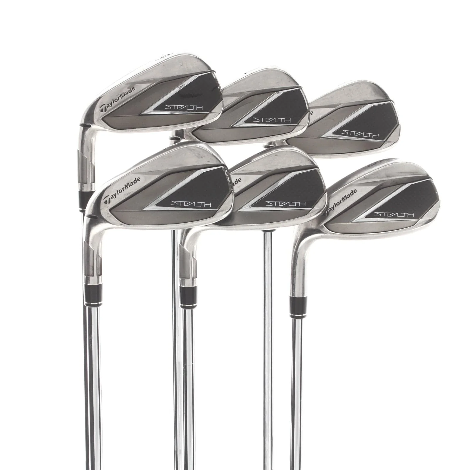 TaylorMade Stealth Steel Mens Left Hand Irons 6-SW Regular - KBS Tour Lite