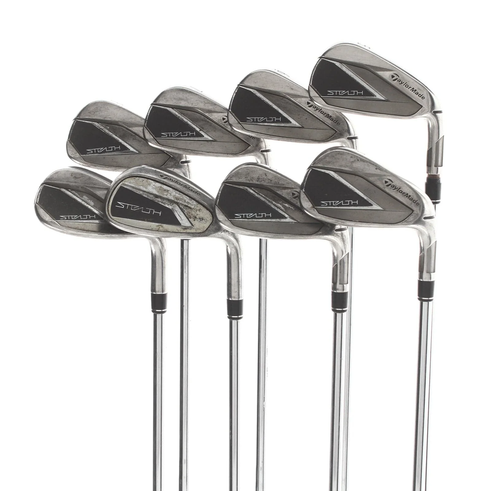 TaylorMade Stealth Steel Mens Right Hand Irons 5-GW+SW Stiff - KBS Max MT