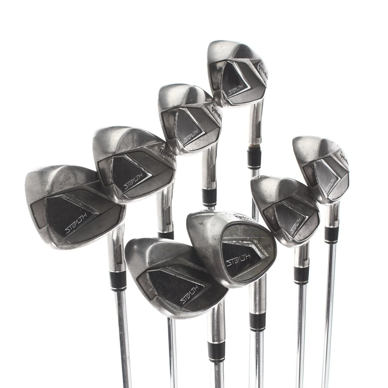 TaylorMade Stealth Steel Mens Right Hand Irons 5-GW+SW Stiff - KBS Max MT - Image 2