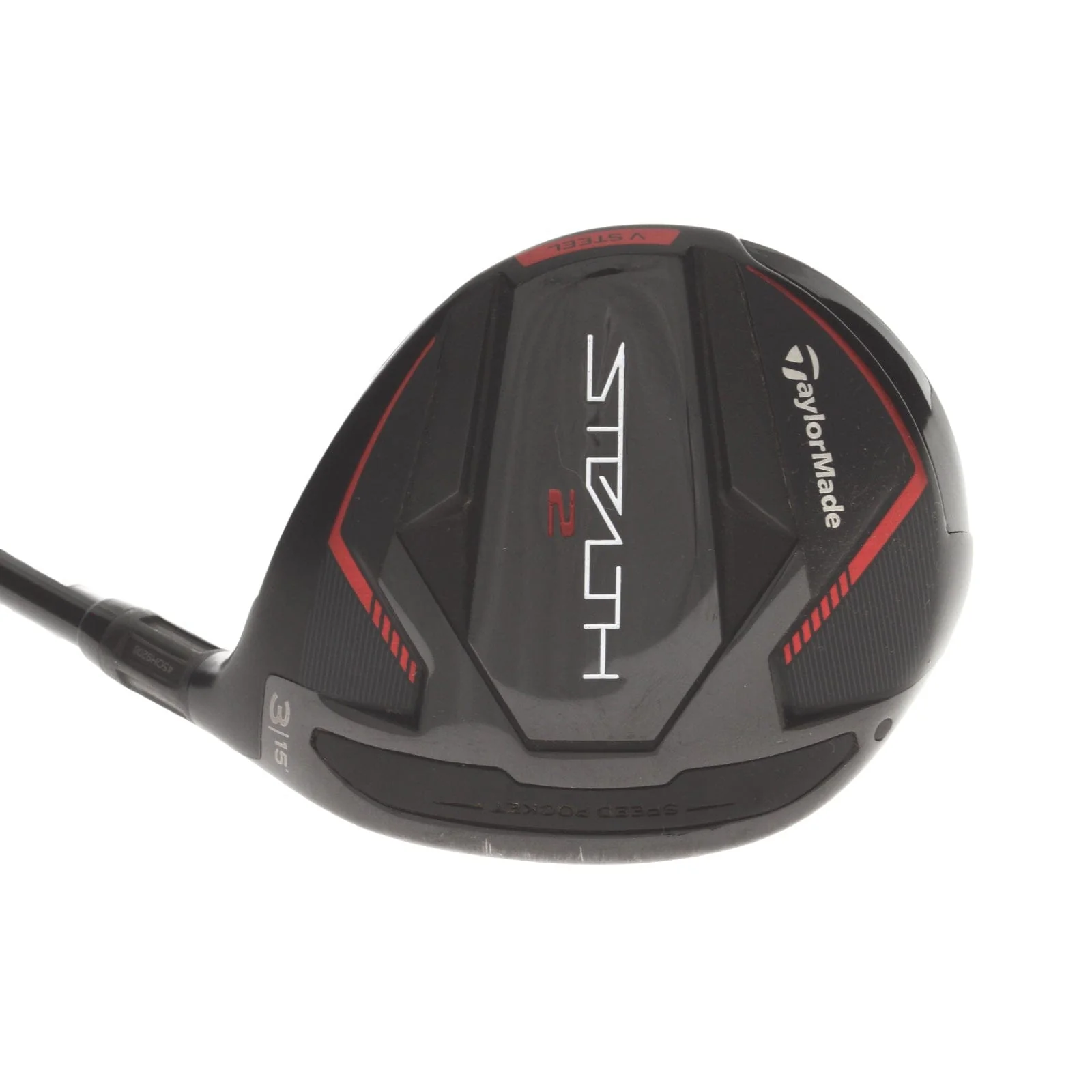 TaylorMade Stealth2 Graphite Mens Right Hand Fairway 3 Wood 15* Regular - Fujikura Ventus Red TR HB 5-R