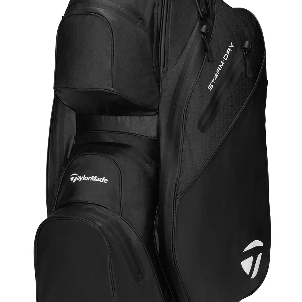 TaylorMade Storm Dry Waterproof Cart Bag - Black - Image 3