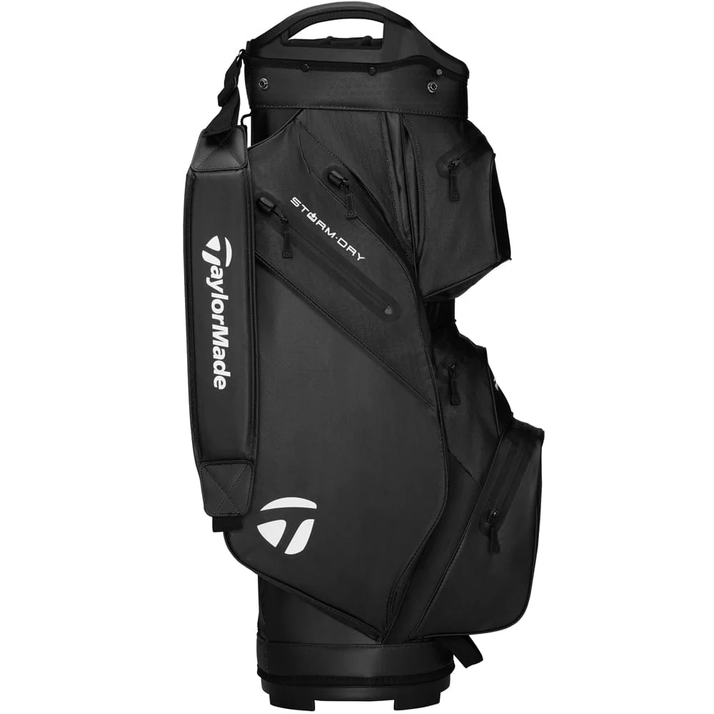 TaylorMade Storm Dry Waterproof Cart Bag - Black - Image 5