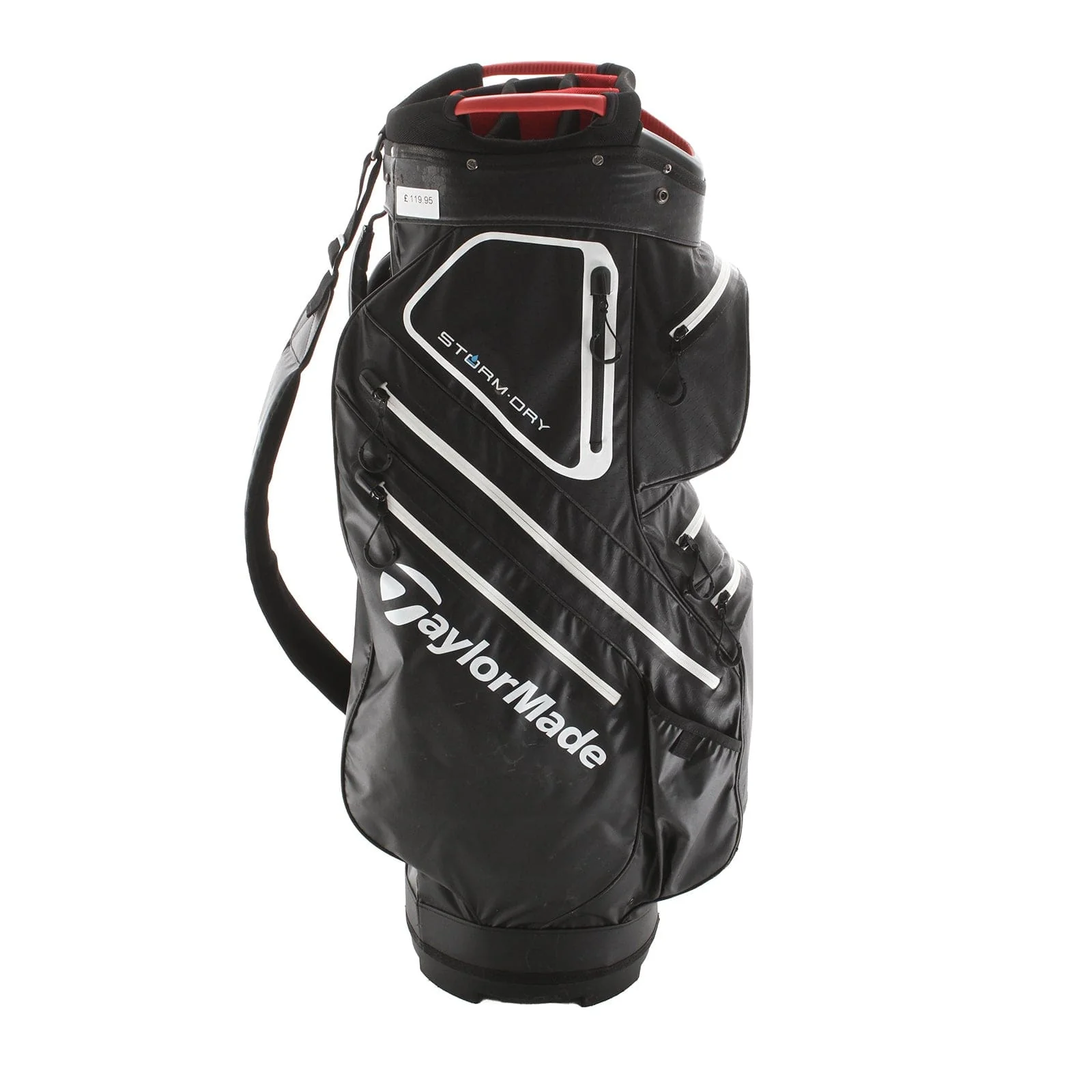TaylorMade Storm Dry Cart Bag - Black/White/red - Image 3