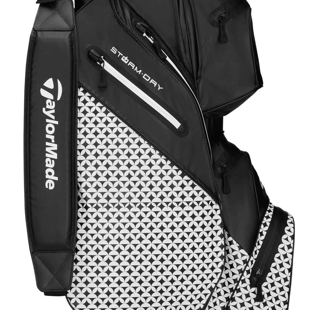 TaylorMade Storm Dry Waterproof Cart Bag - Heritage Icon/Black - Image 3