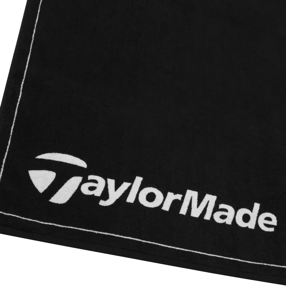 TaylorMade Tour Towel - Black - Image 2