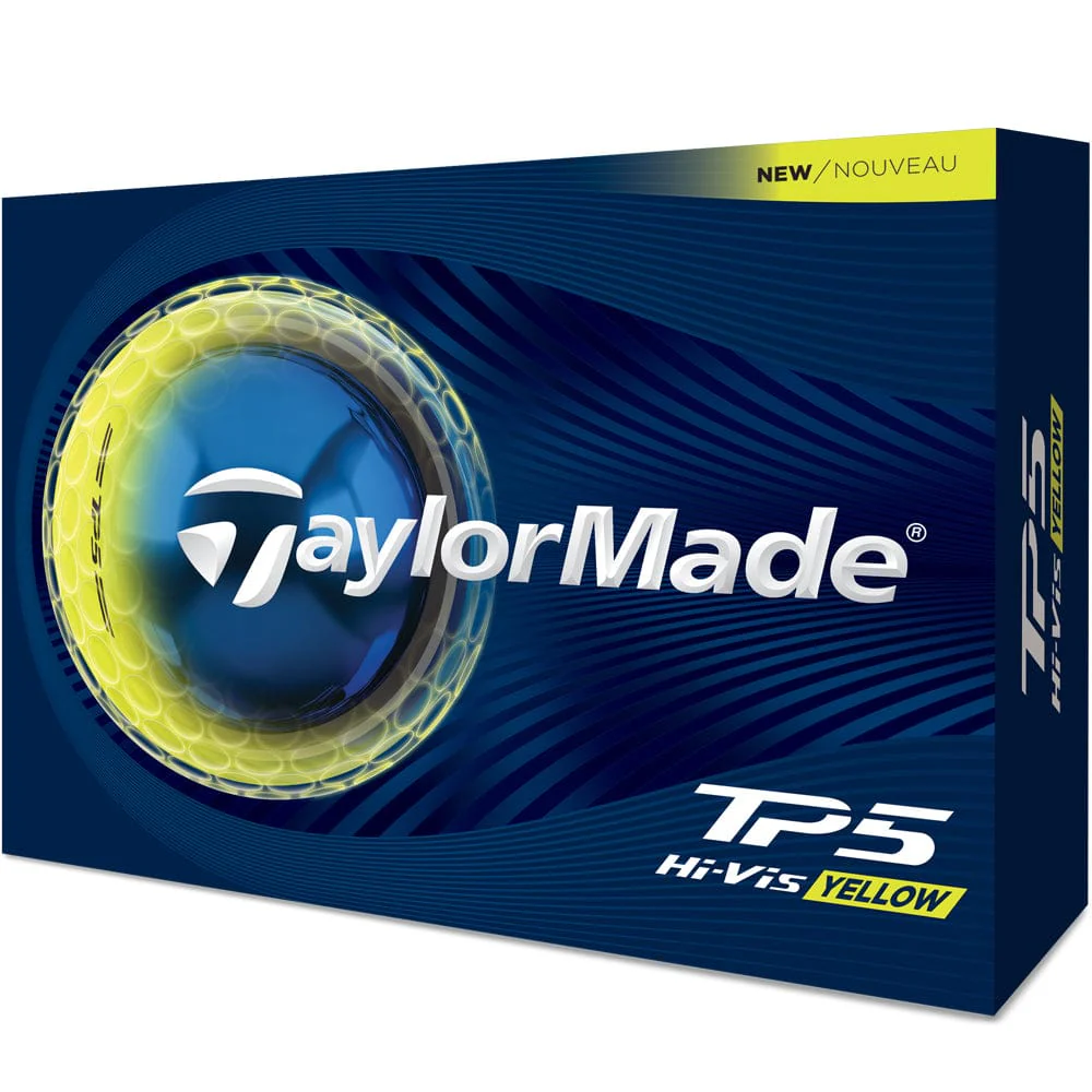 TaylorMade TP5 Golf Balls - Yellow - 12 Pack - Image 6