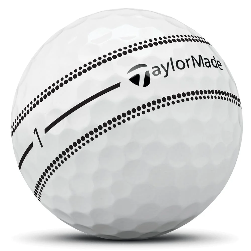TaylorMade TP5 Stripe Golf Balls - White - 12 Pack - Image 2