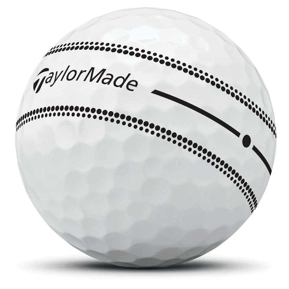 TaylorMade TP5 Stripe Golf Balls - White - 12 Pack - Image 5