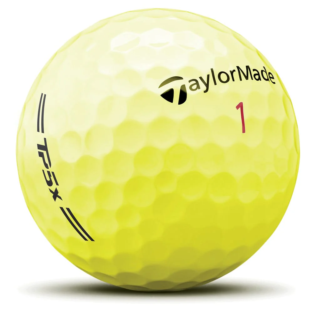 TaylorMade TP5x Golf Balls - Yellow - 12 Pack - Image 2