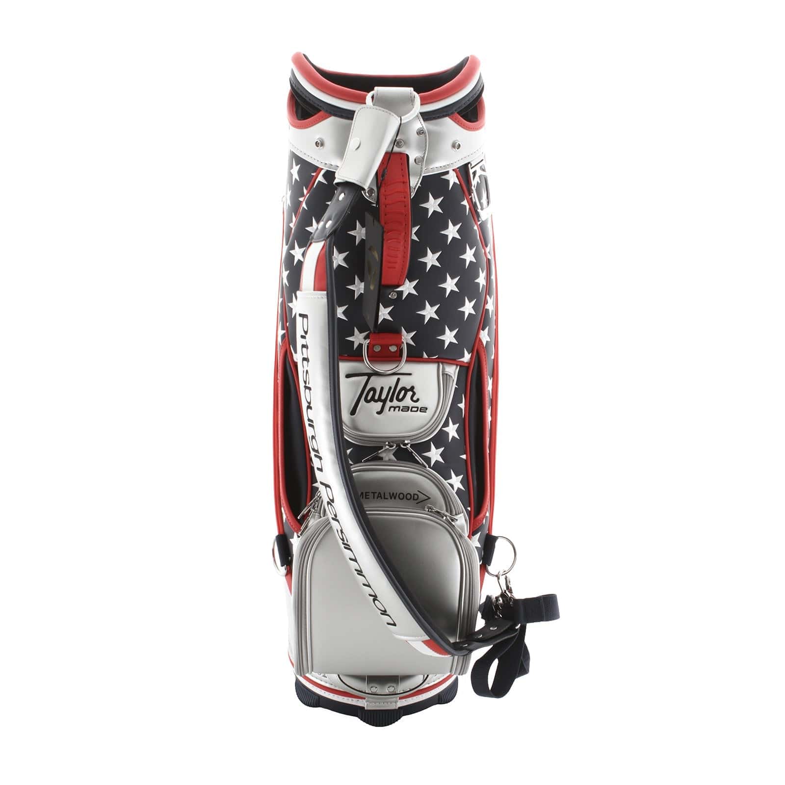 TaylorMade US Open 2025 Cart Bag - Grey/Red/White/Blue - Image 4