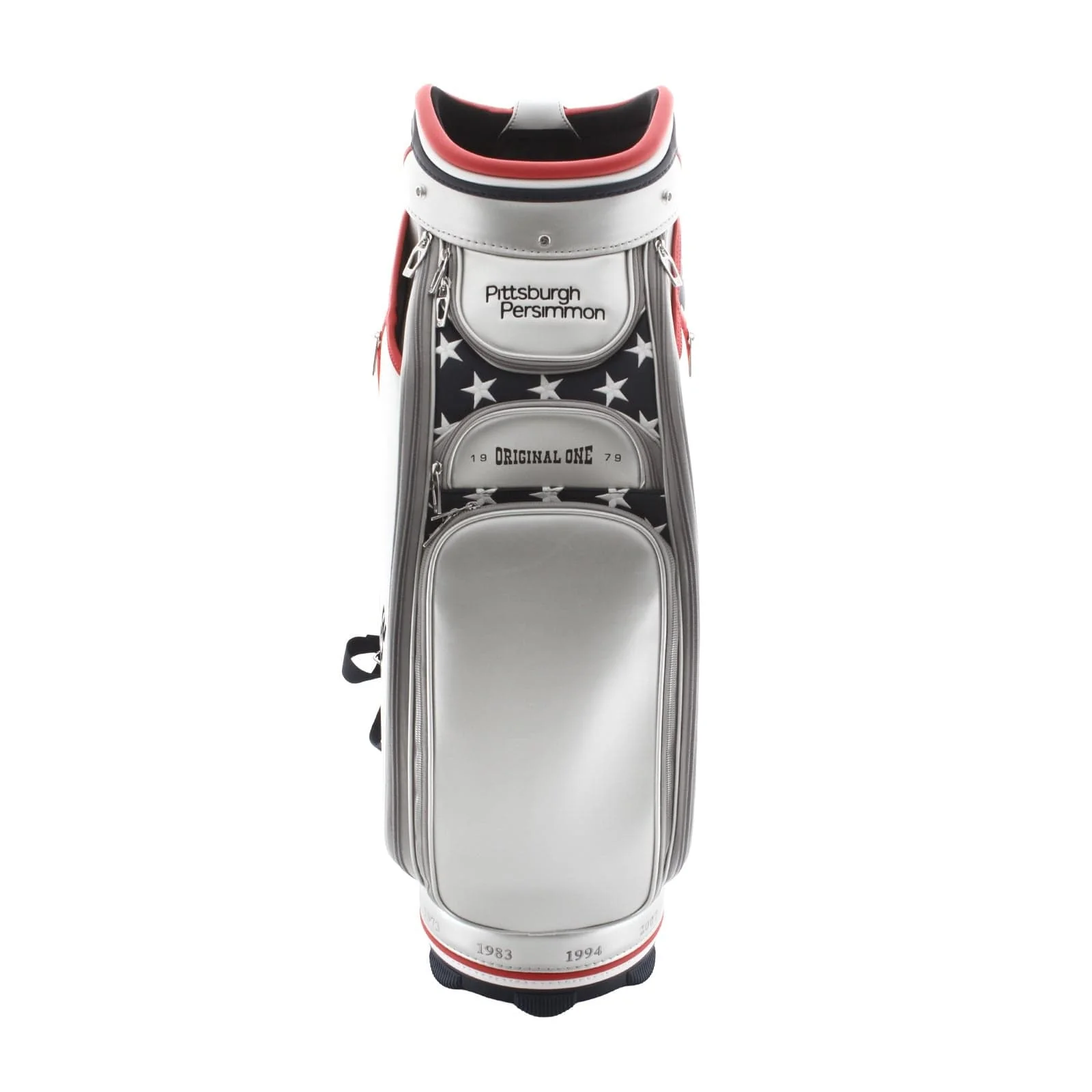 TaylorMade US Open 2025 Cart Bag - Grey/Red/White/Blue - Image 5