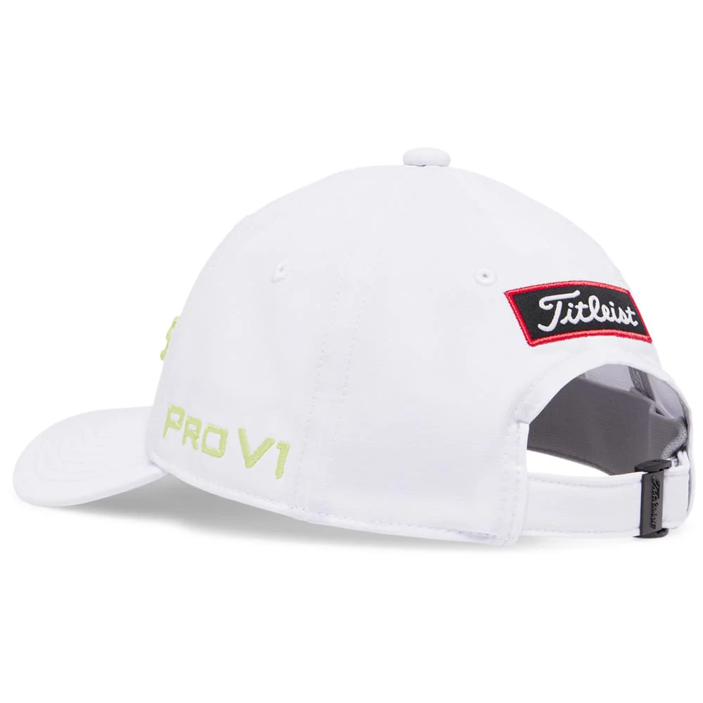 Titleist Junior Tour Performance Cap - White/LightLime - Image 4
