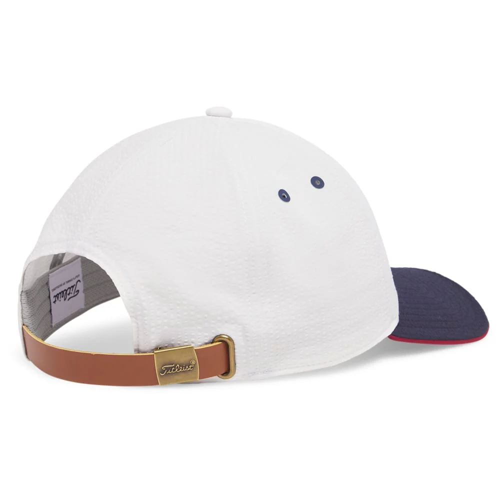 Titleist Montauk Seersucker Cap - White/Navy - Image 2
