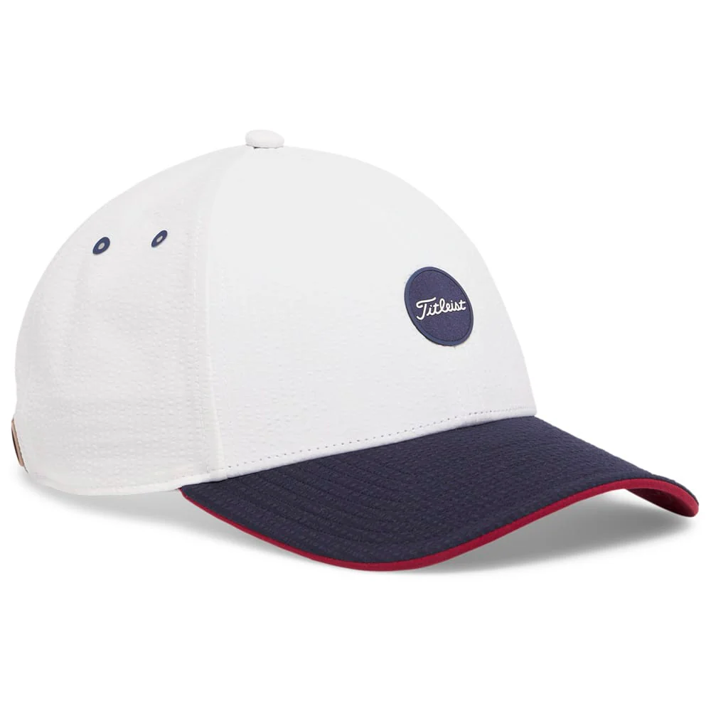 Titleist Montauk Seersucker Cap - White/Navy - Image 5