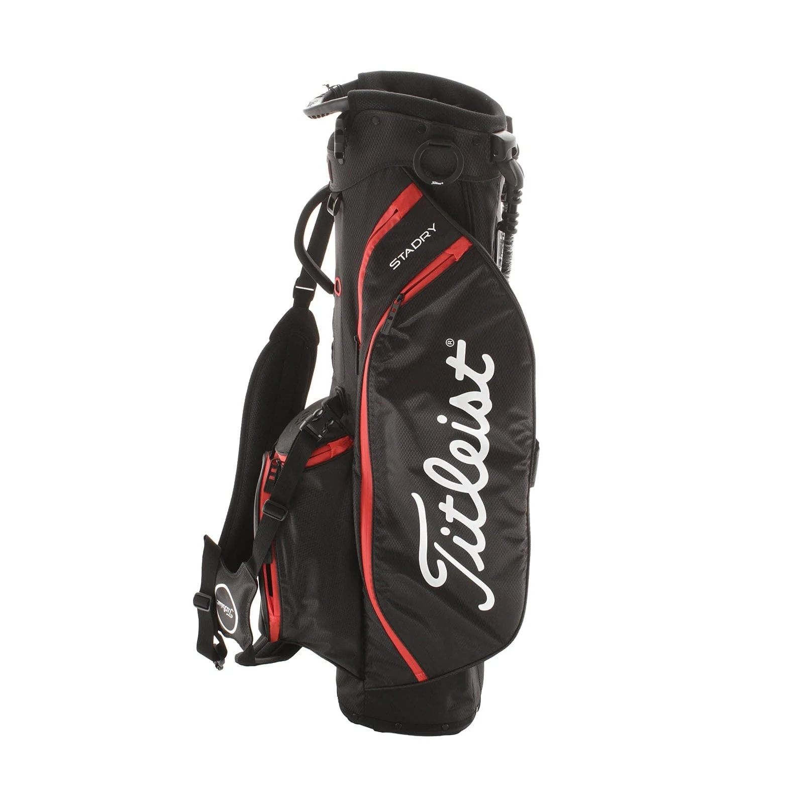 Titleist Players 4 Stadry Stand Bag - Black/Red/White - Image 2